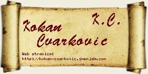 Kokan Čvarković vizit kartica